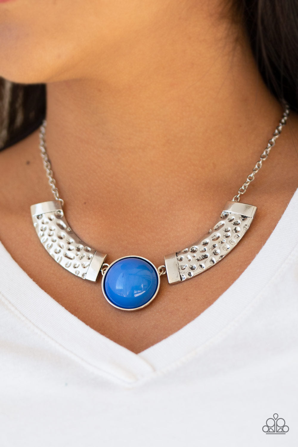 Egyptian Spell -Blue Necklace- Paparazzi Accessories - Paparazzi Accessories 