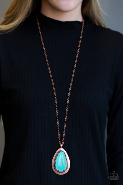 BADLAND To The Bone - Copper Necklace - Paparazzi Accessories - Paparazzi Accessories 