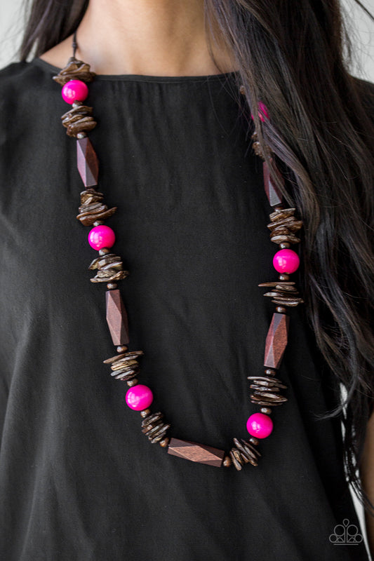 Cozumel Coast - Pink Necklace - Paparazzi Accessories - Paparazzi Accessories 