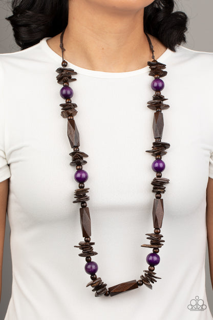Cozumel Coast - Purple Necklace - Paparazzi Accessories - Paparazzi Accessories 