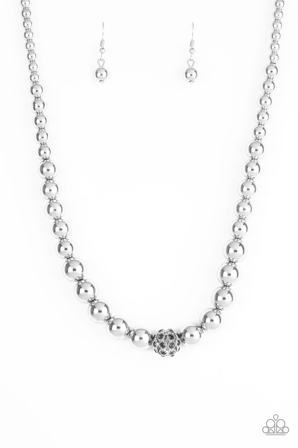 High-Stakes FAME - Silver Necklace - Paparazzi Accessories - Paparazzi Accessories 