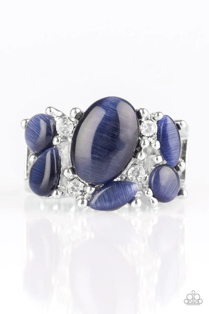 Modern Moonwalk - Blue Ring - Paparazzi Accessories