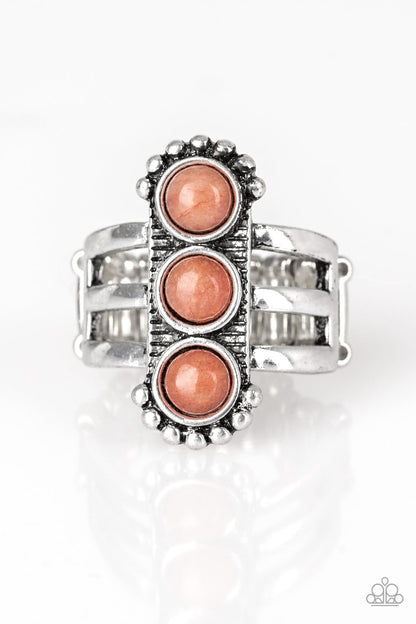 Rio Trio - Orange Ring - Paparazzi Earrings - Paparazzi Accessories 