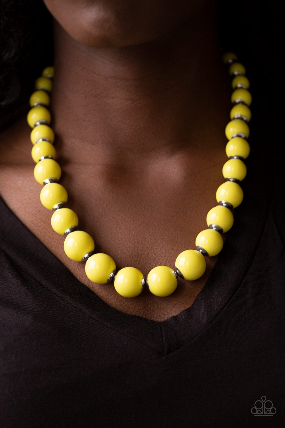 Everyday Eye Candy- Yellow Necklace - Paparazzi Accessories - Paparazzi Accessories 