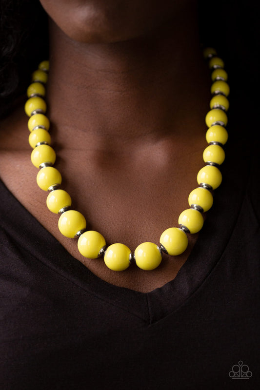 Everyday Eye Candy- Yellow Necklace - Paparazzi Accessories - Paparazzi Accessories 