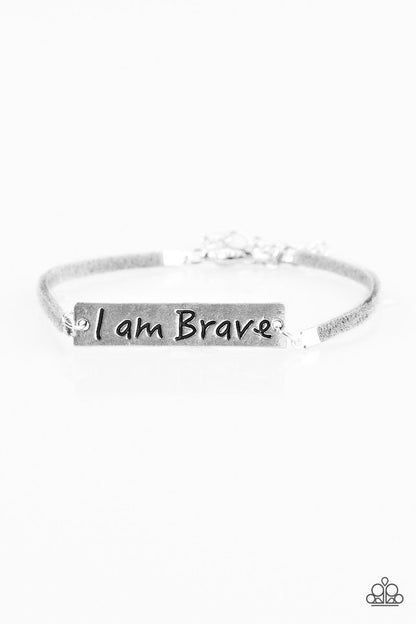 Brave Spirit Silver Bracelet - Paparazzi Accessories 