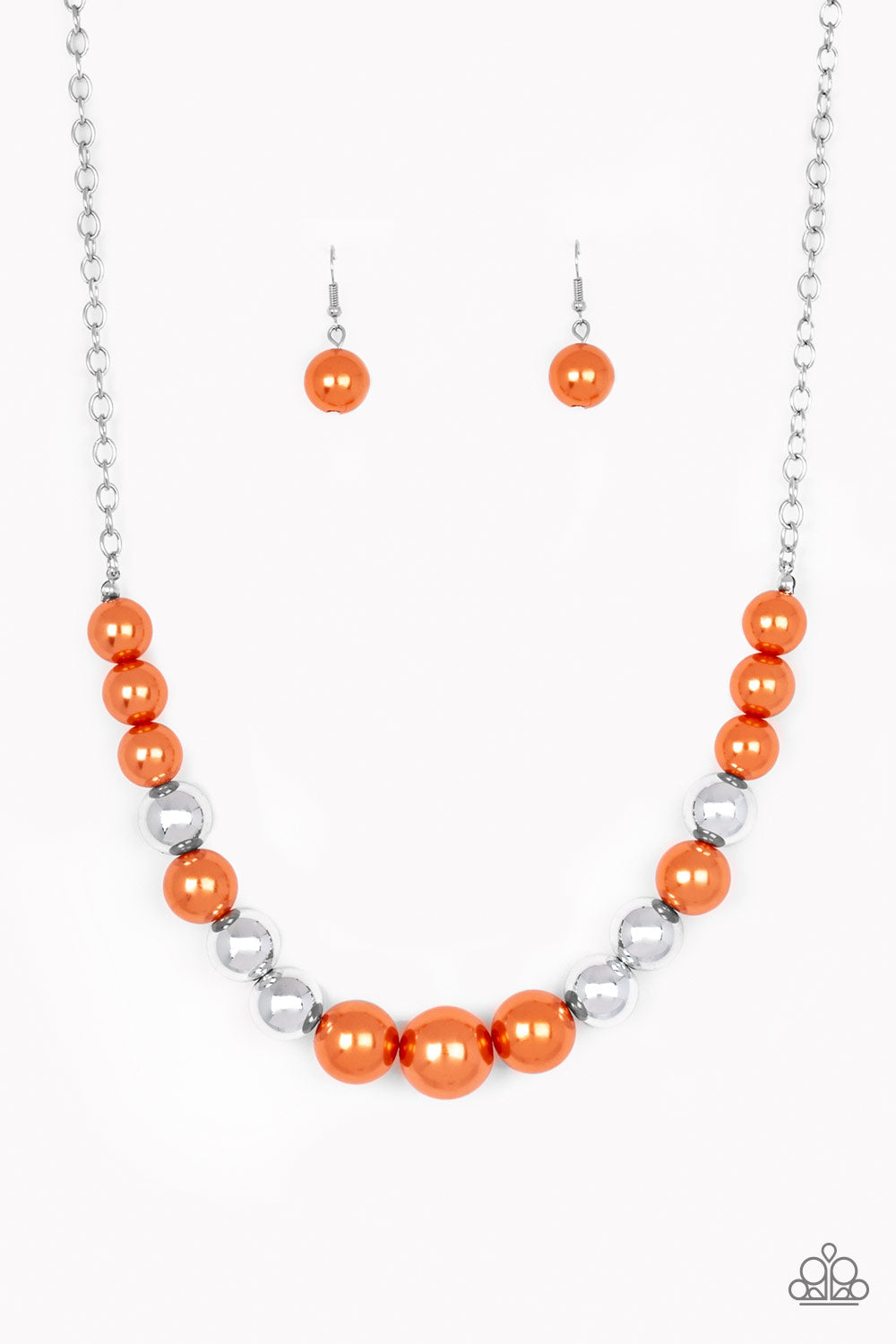 Take Note - Orange Necklace - Paparazzi Accessories - Paparazzi Accessories 