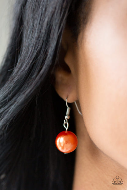 Take Note - Orange Necklace - Paparazzi Accessories - Paparazzi Accessories 