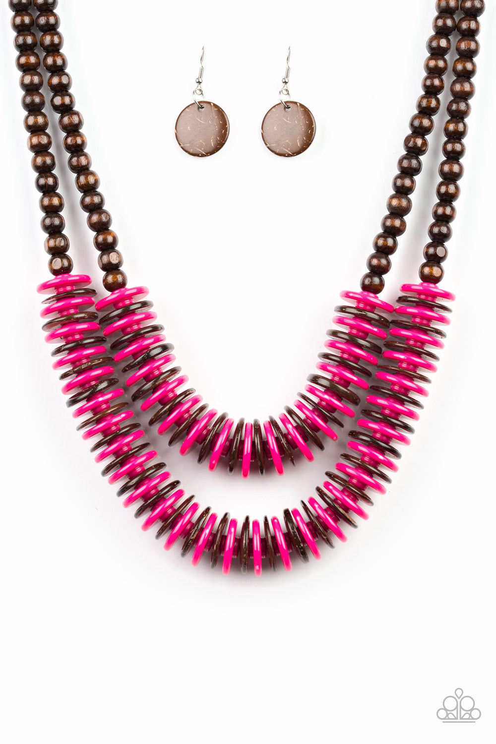 Dominican Disco - Pink Necklace - Paparazzi Accessories - Paparazzi Accessories 