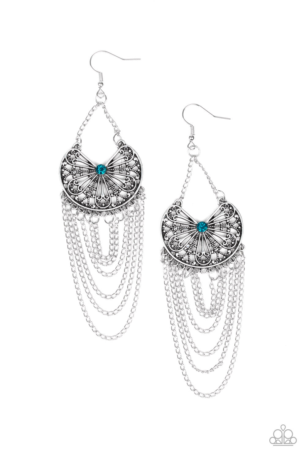 So Social Butterfly - Blue Earrings - Paparazzi Accessories - Paparazzi Accessories 