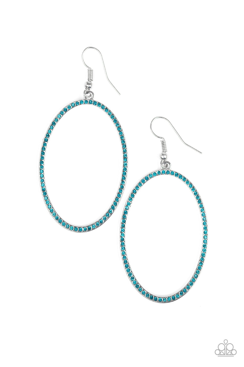 Dazzle On Demand - Blue Earrings - Paparazzi Accessories 