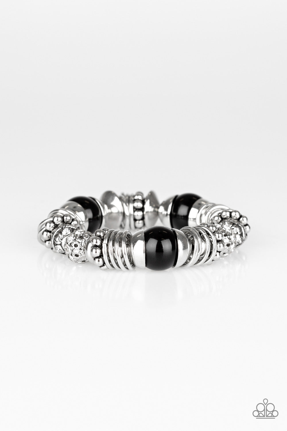 Uptown Tease - Black Bracelet - Paparazzi Accessories - Paparazzi Accessories 