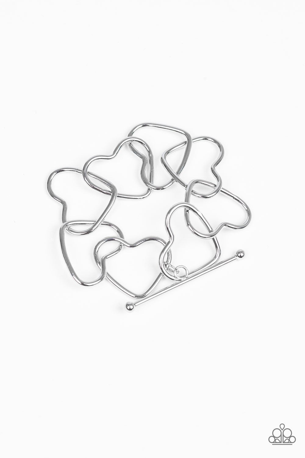 Take Heart - Silver Bracelet - Paparazzi Accessories - Paparazzi Accessories 