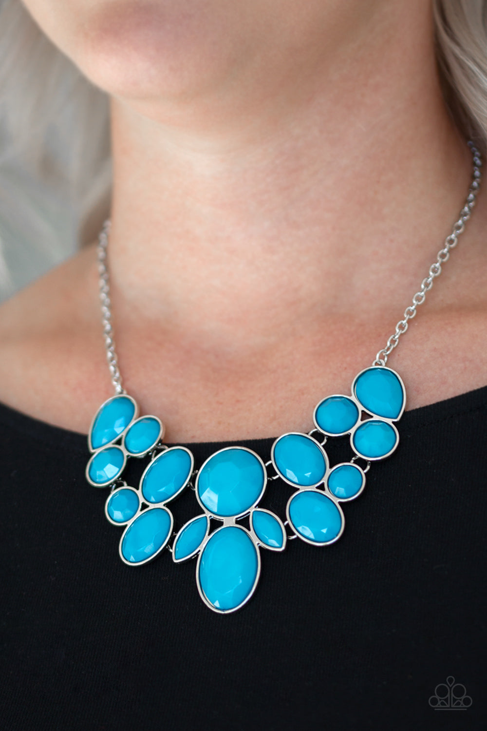 Demi-Diva - Blue Necklace- Paparazzi Accessories - Paparazzi Accessories 