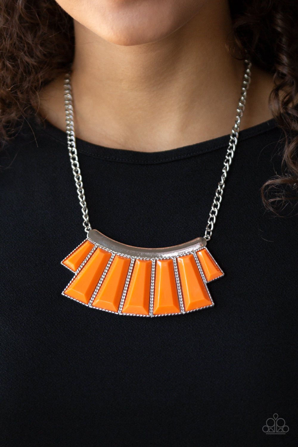 Glamour Goddess - Orange Necklace - Paparazzi Accessories - Paparazzi Accessories 