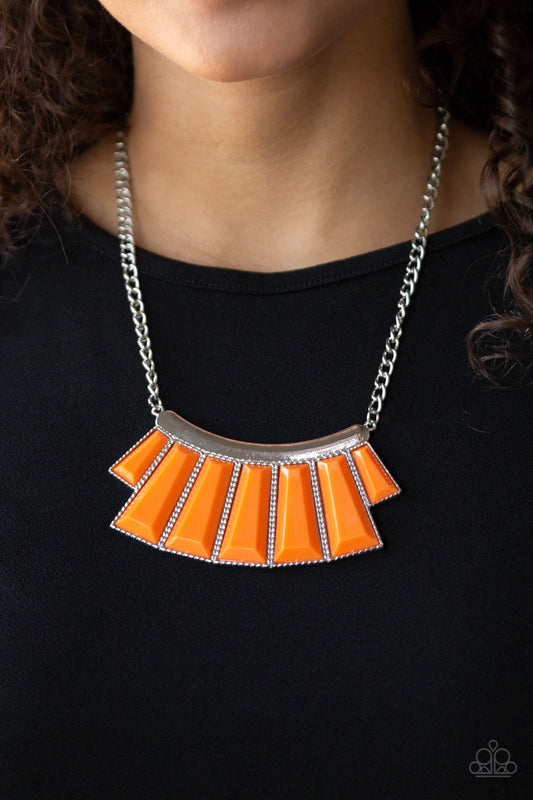 Glamour Goddess - Orange Necklace - Paparazzi Accessories - Paparazzi Accessories 