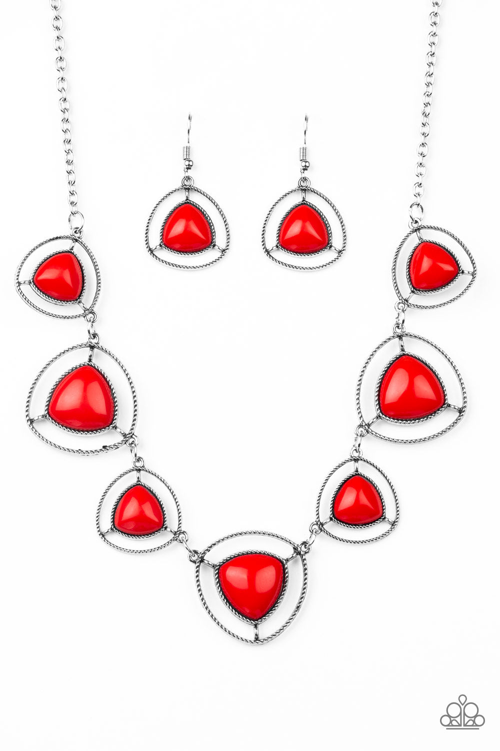 Make A Point - Red Necklace - Paparazzi Accessories 