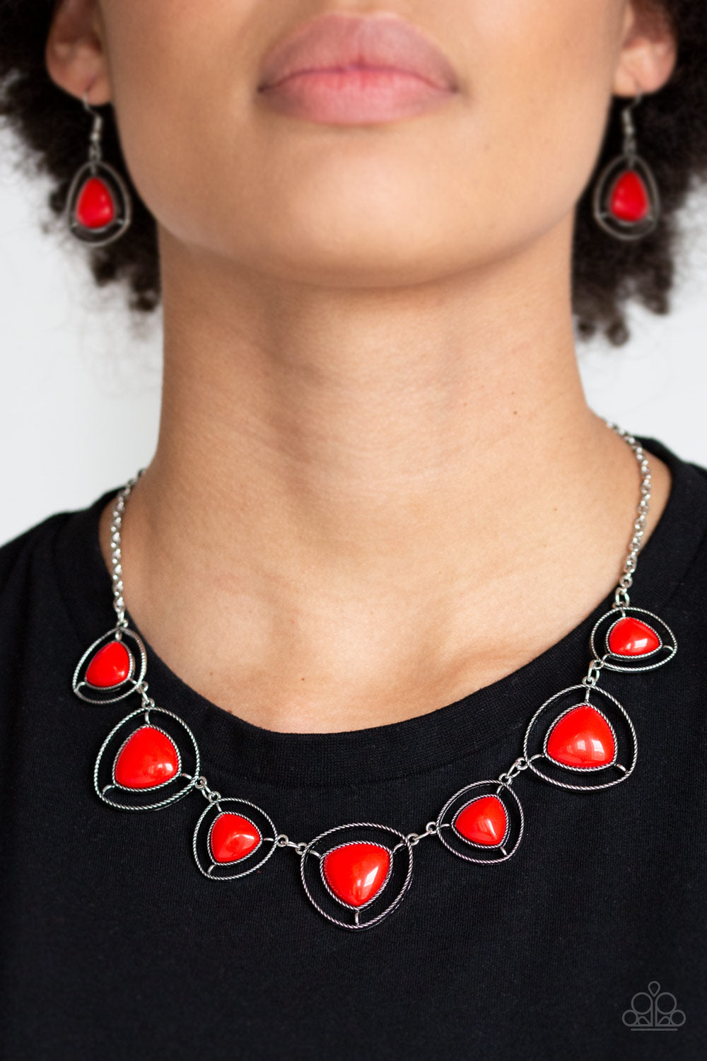 Make A Point - Red Necklace - Paparazzi Accessories 