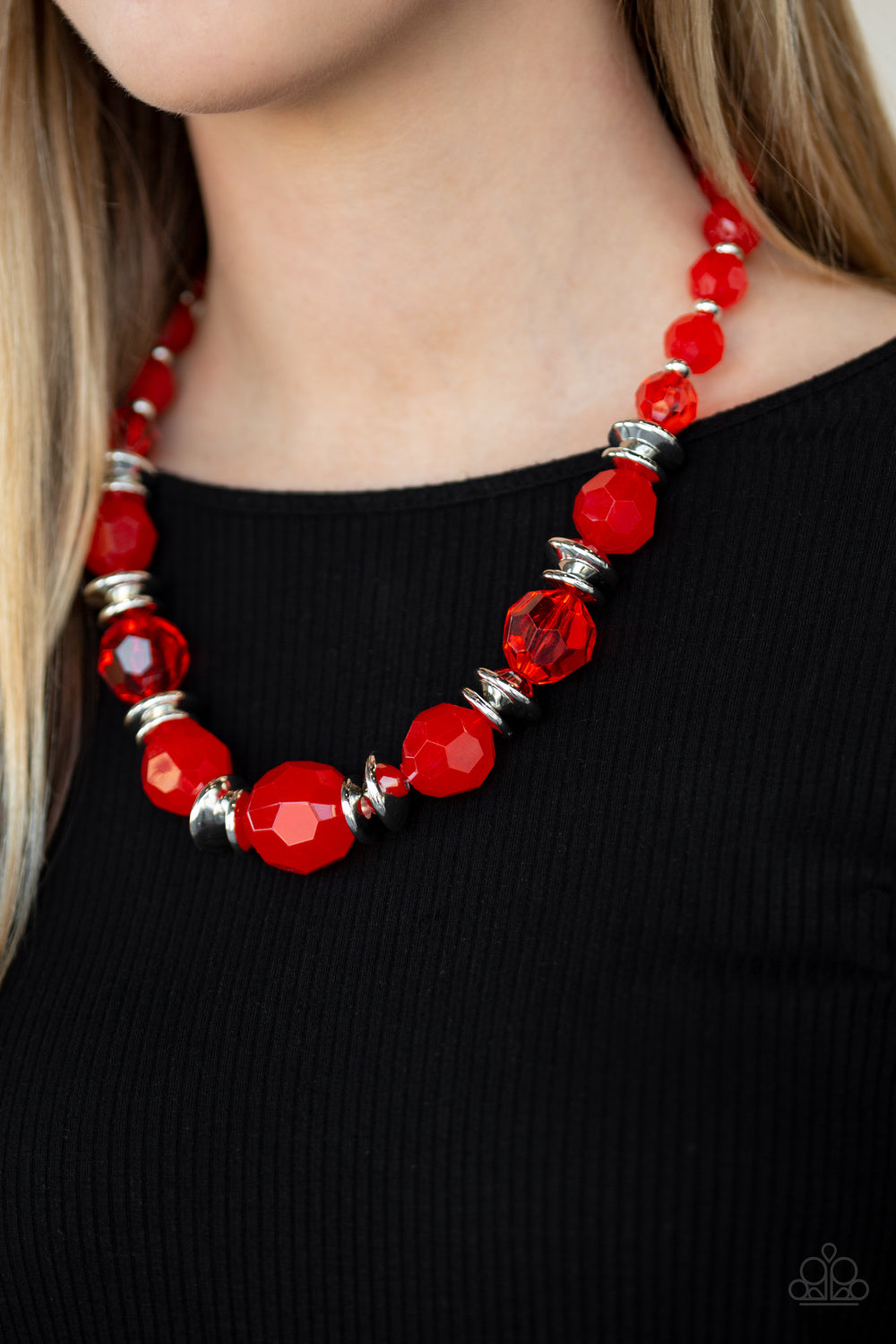 Dine and Dash - Red Necklace - Paparazzi Accessories - Paparazzi Accessories 