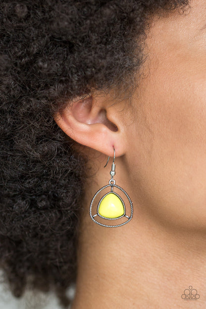 Make A Point - Yellow Necklace - Paparazzi Accessories - Paparazzi Accessories 
