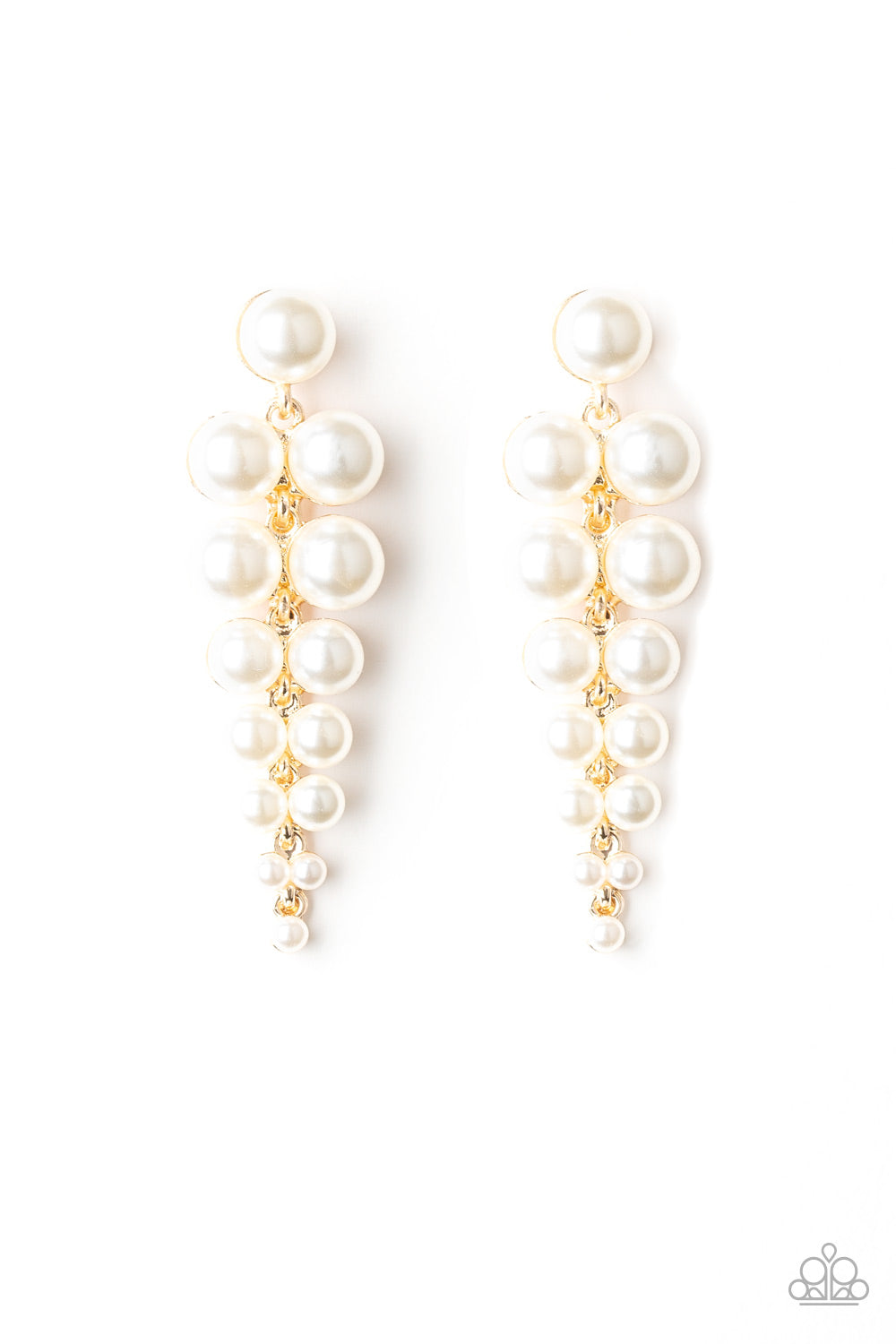 Totally Tribeca - Gold Earrings - Paparazzi Accessories 