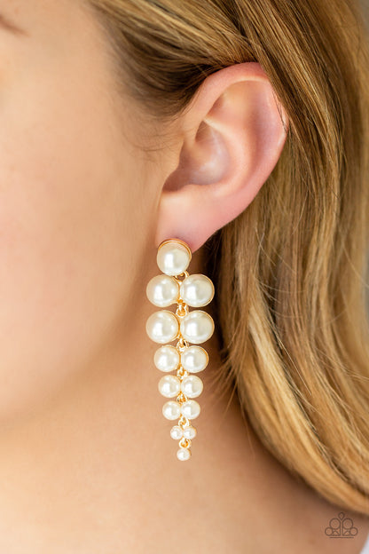 Totally Tribeca - Gold Earrings - Paparazzi Accessories 