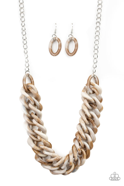 Comin In HAUTE - Brown Necklace - Paparazzi Accessories - Paparazzi Accessories 