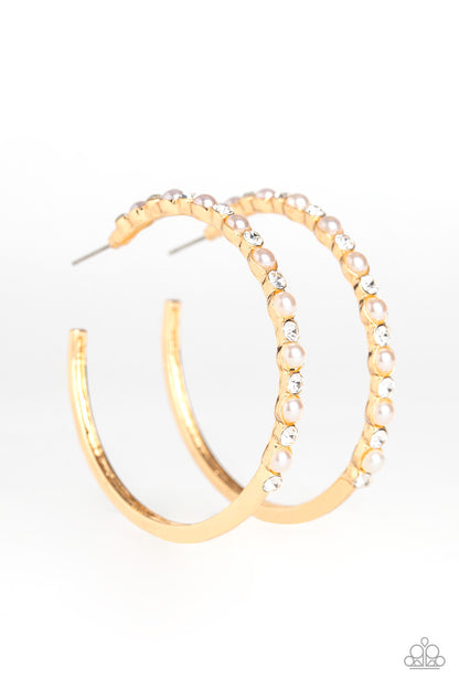 A Sweeping Success - Gold Earrings - Paparazzi Accessories 