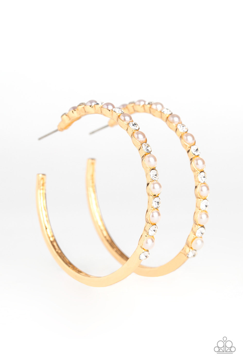 A Sweeping Success - Gold Earrings - Paparazzi Accessories 