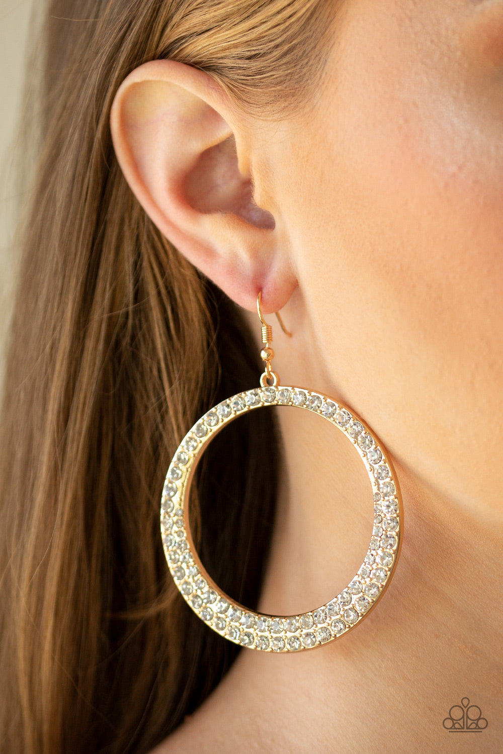 So Demanding - Gold Earrings - Paparazzi Accessories 