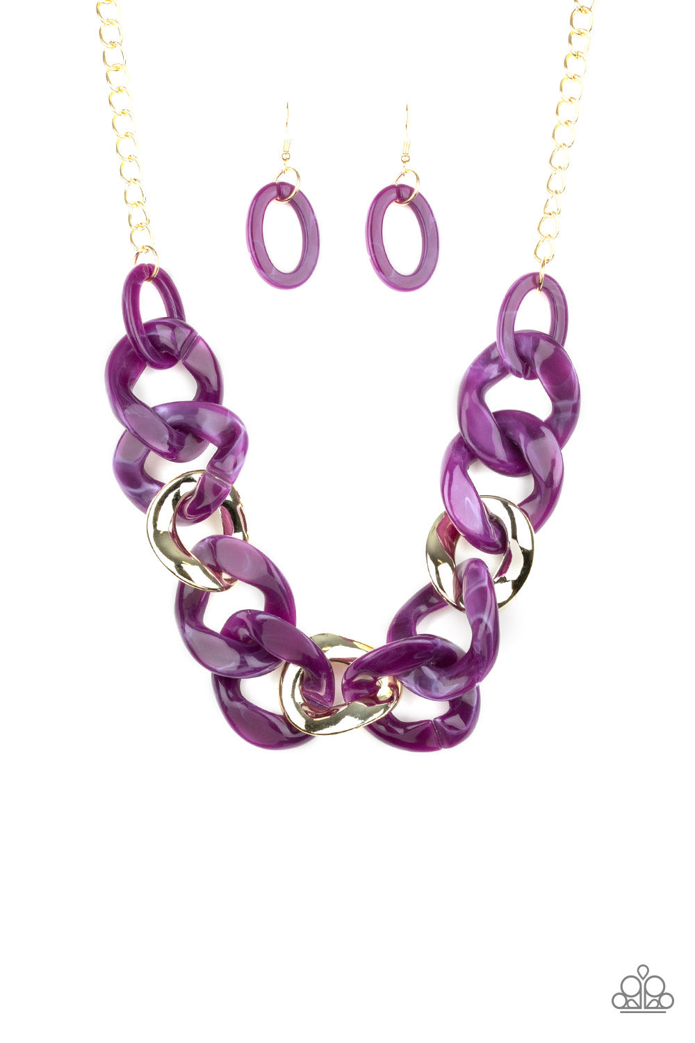 I Have A HAUTE Date - Purple Necklace - Paparazzi Accessories 