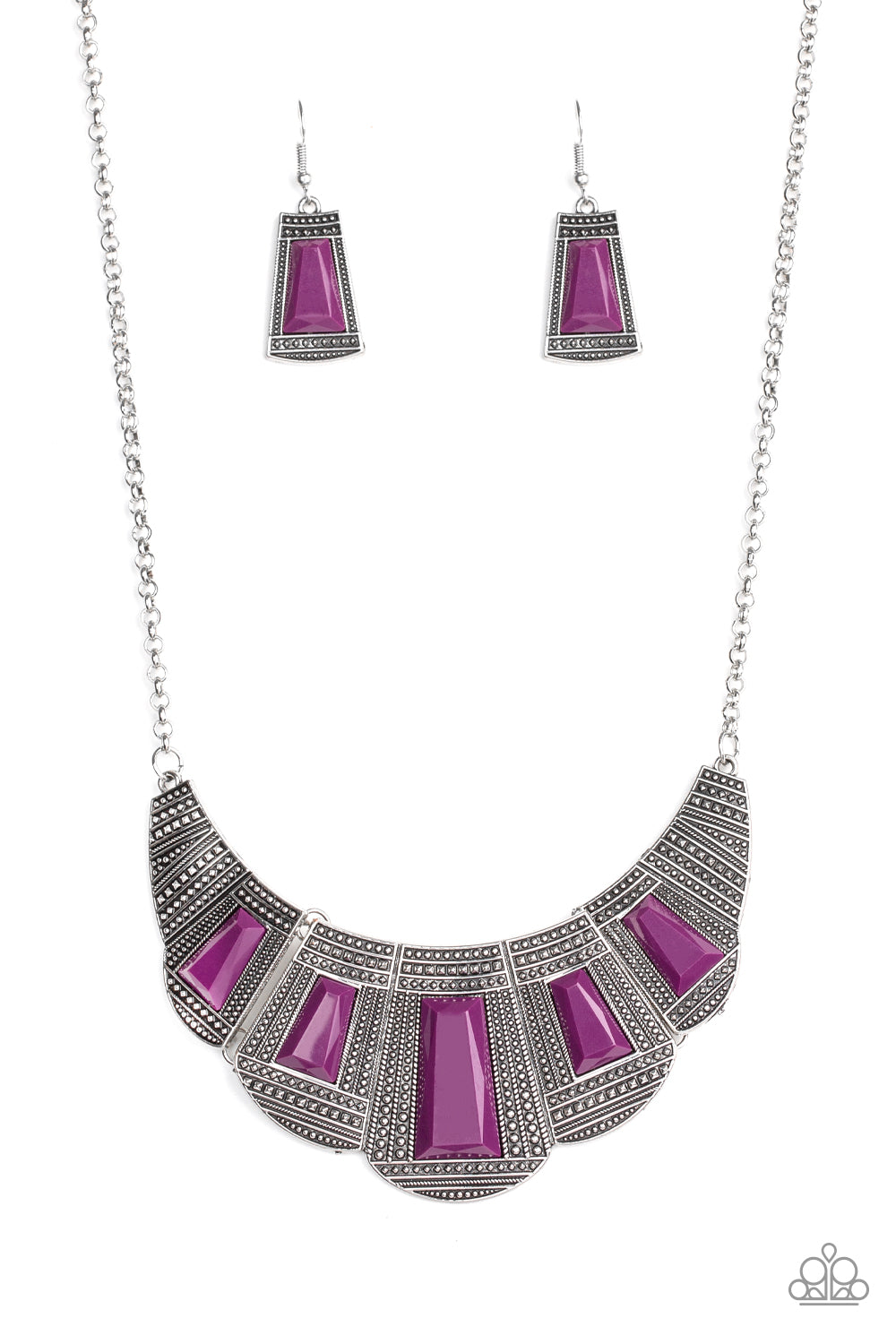 Lion Den - Purple Necklace - Paparazzi Accessories 
