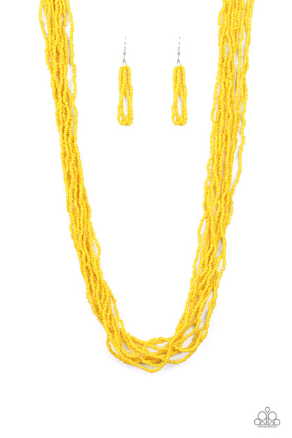 Congo Colada - Yellow Necklace - Paparazzi Accessories - Paparazzi Accessories 