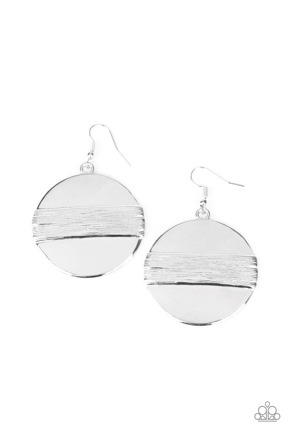Ultra Uptown - Silver Earrings- Paparazzi Accessories - Paparazzi Accessories 
