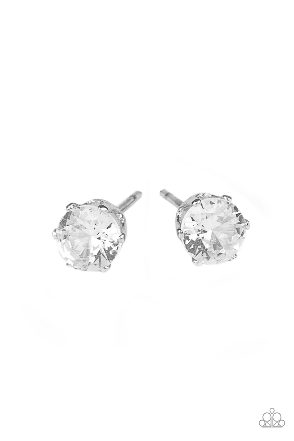Delicately Dainty - White Earrings - Paparazzi Accessories - Paparazzi Accessories 