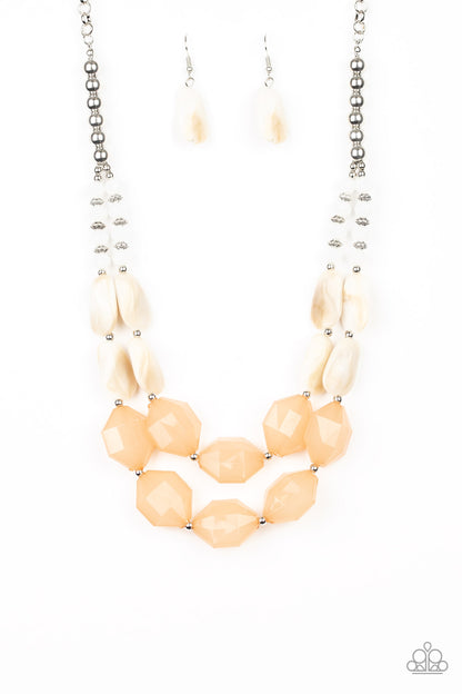 Seacoast Sunset - Brown Necklace- Paparazzi Accessories - Paparazzi Accessories 