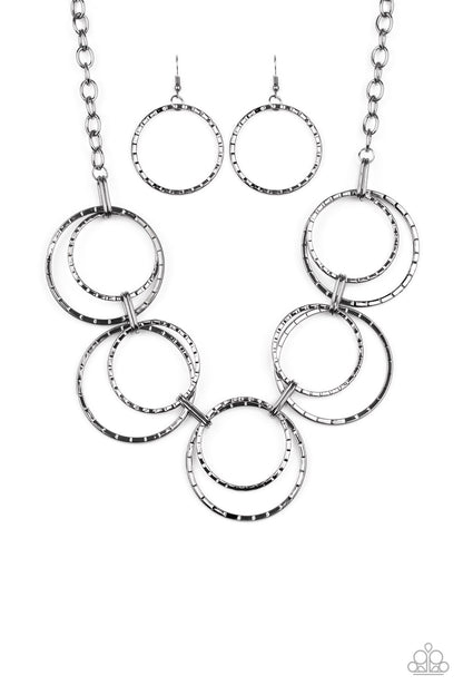 Radiant Revolution - Black Necklaces- Paparazzi Accessories - Paparazzi Accessories 