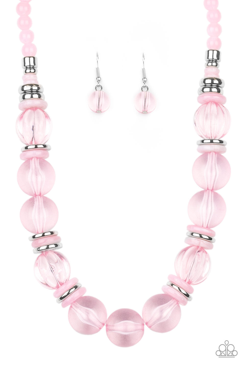 Bubbly Beauty - Pink Necklace - Paparazzi Accessories 