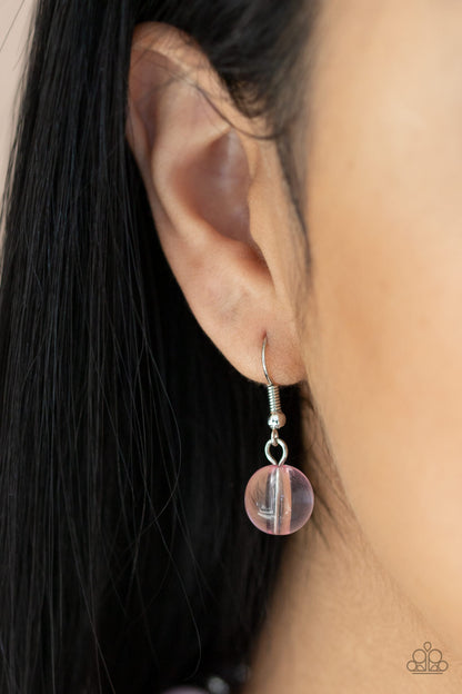 Bubbly Beauty - Pink Necklace - Paparazzi Accessories 