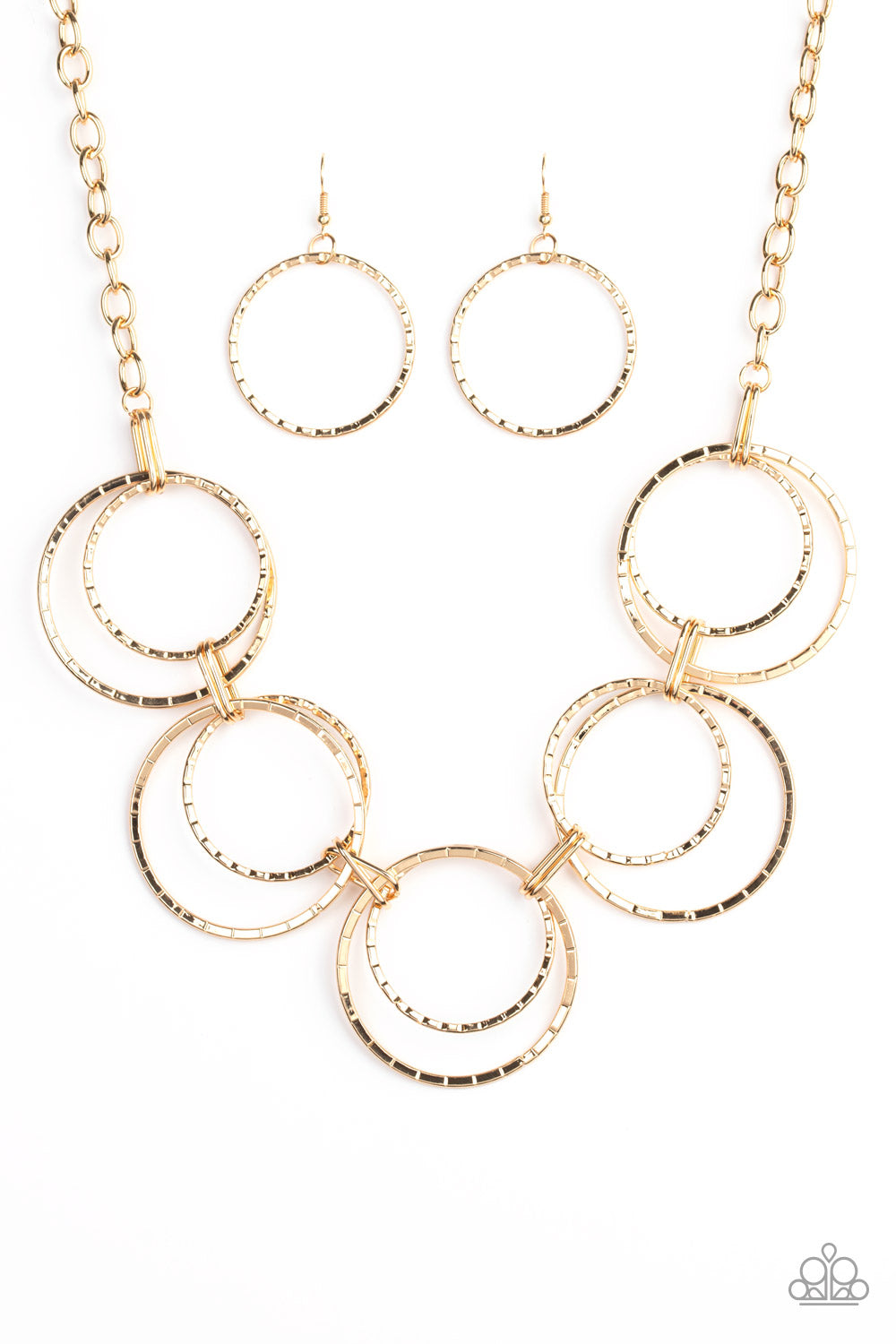 Radiant Revolution - Gold Necklace - Paparazzi Accessories - Paparazzi Accessories 