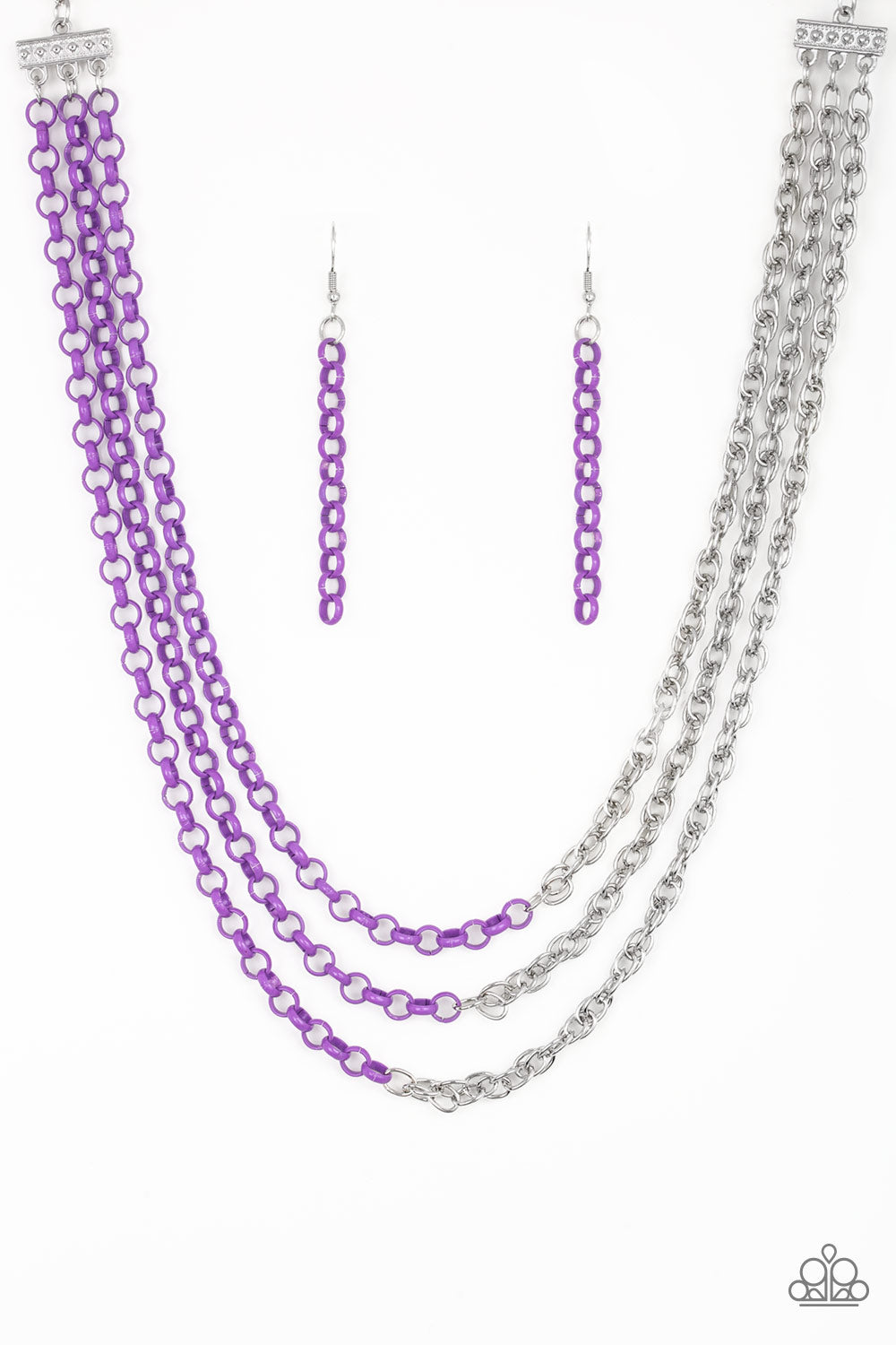 Turn Up The Volume - Purple Necklace - Paparazzi Accessories 