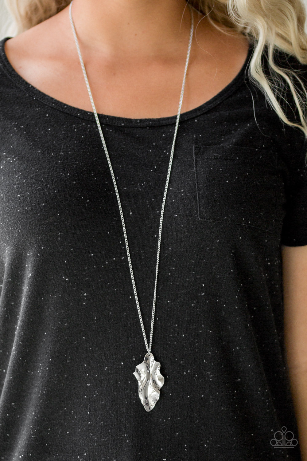 Fiercely Fall Silver Necklace - Paparazzi Accessories 