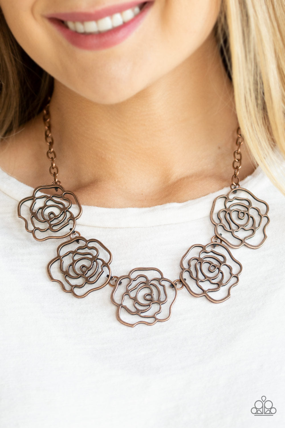 Budding Beauty Copper Necklace - Paparazzi Accessories 