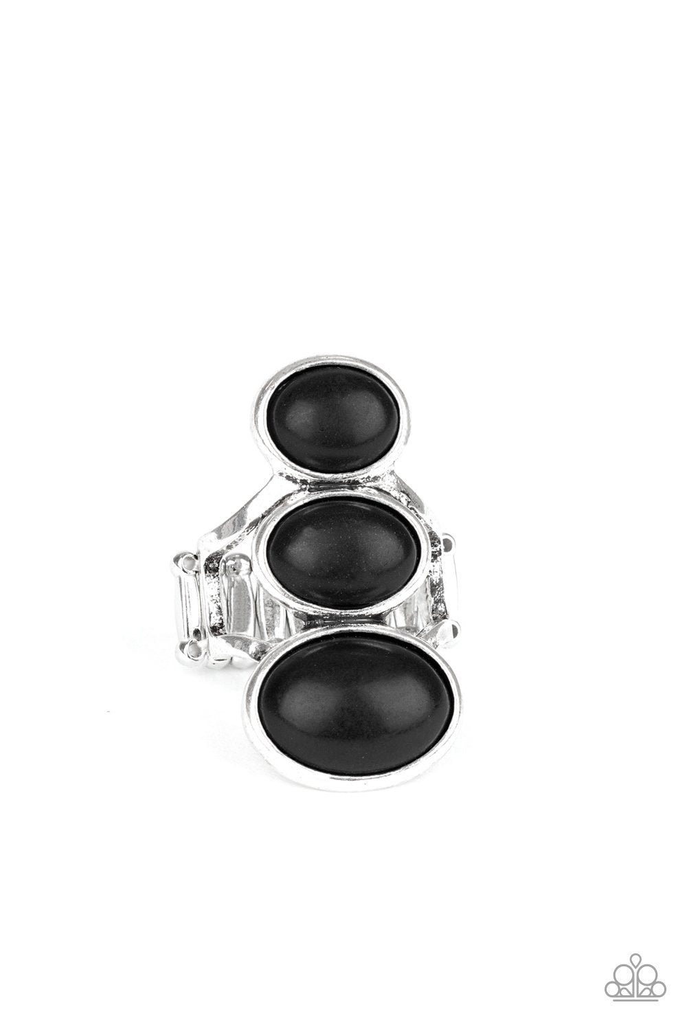 Rural Revolution- Black Ring - Paparazzi Accessories - Paparazzi Accessories 