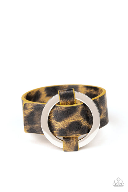 Jungle Cat Couture - Yellow Urban Bracelet - Paparazzi Accessories - Paparazzi Accessories 