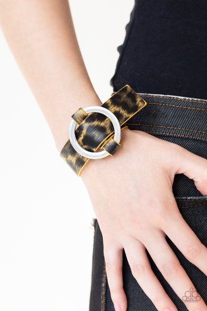 Jungle Cat Couture - Yellow Urban Bracelet - Paparazzi Accessories - Paparazzi Accessories 