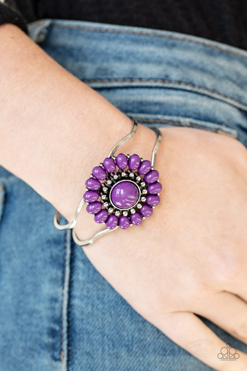 Posy Pop - Purple Bracelet- Paparazzi Accessories - Paparazzi Accessories 