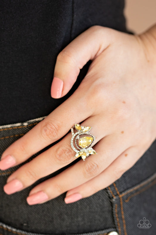 Eden Elegance - Yellow - Paparazzi Accessories 