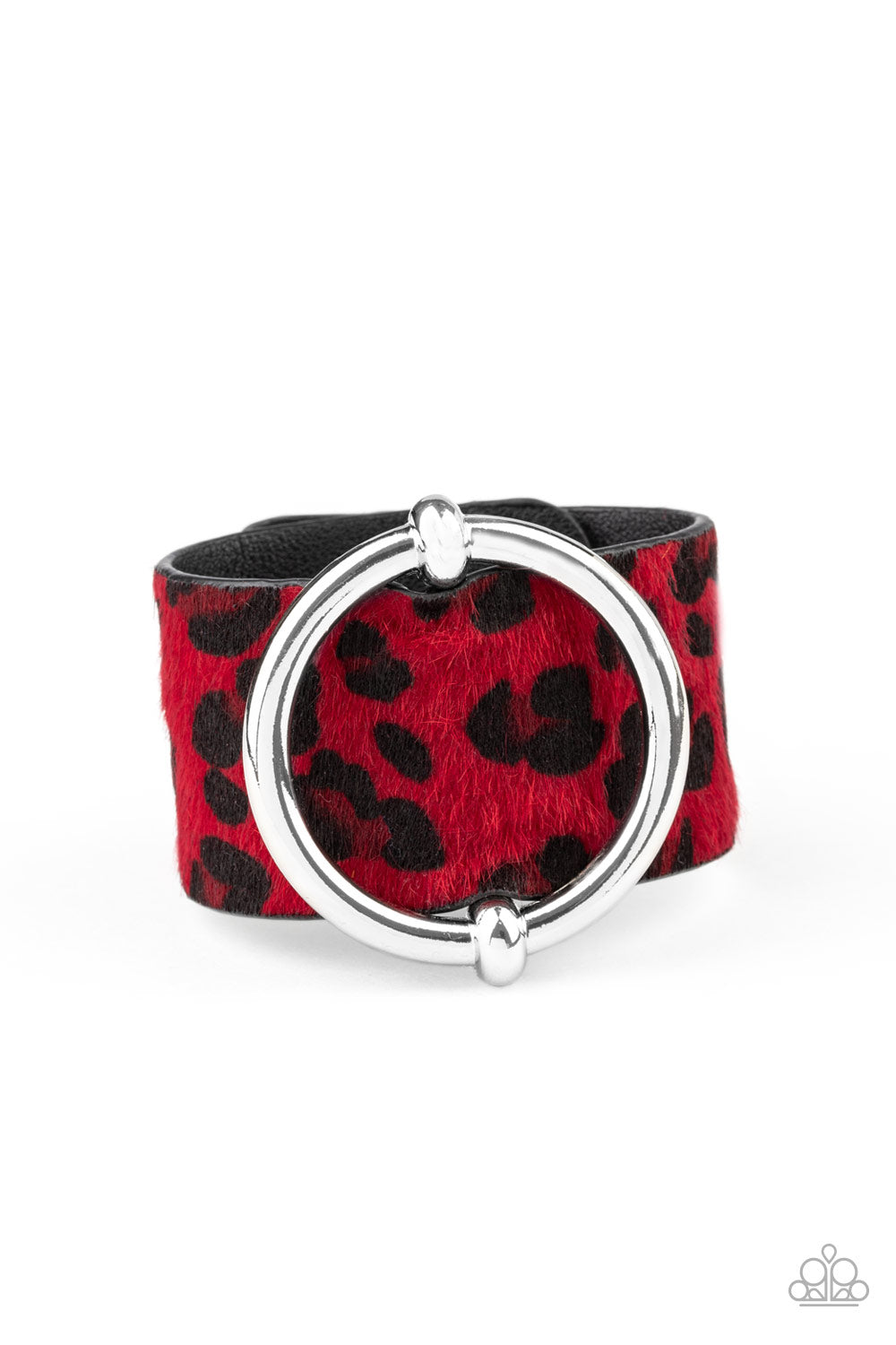 Asking FUR Trouble - Red Bracelet- Paparazzi Accessories - Paparazzi Accessories 