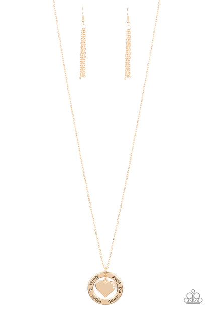 Always A Mother, Forever My Friend - Gold - Paparazzi Accessories 